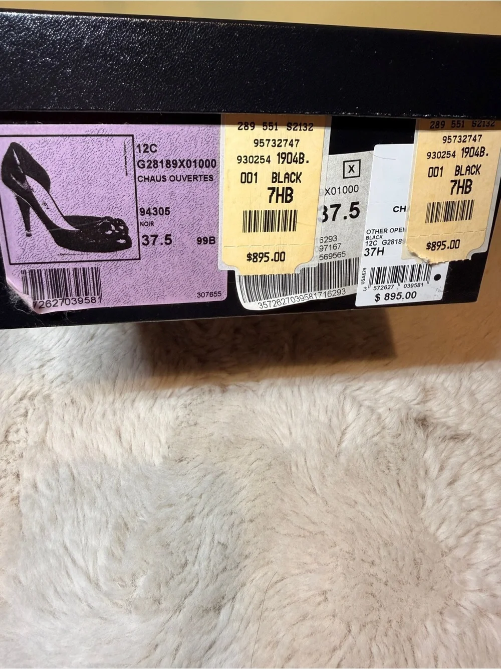 Pre-Loved Authentic Chanel Black Camellia Leather Pumps